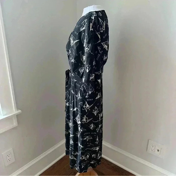 Anthropologie Moulinette Soeurs Silk Origami Dress size 4 - Picture 3 of 9